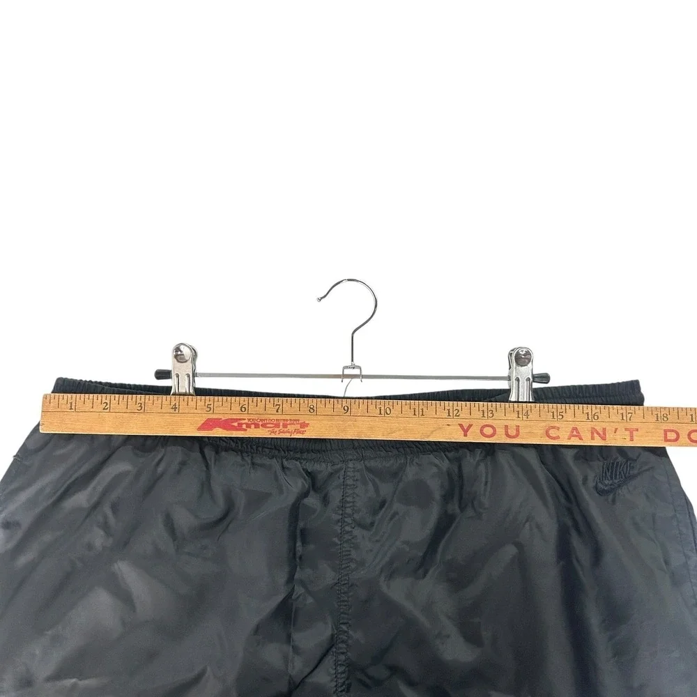 Nike Track Pants XL Black Nylon Windbreaker Athletic Joggers Y2K Streetwear‎
